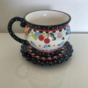 Mary Engelbreit Tea Cup and Saucer Set in Excellent Condition!